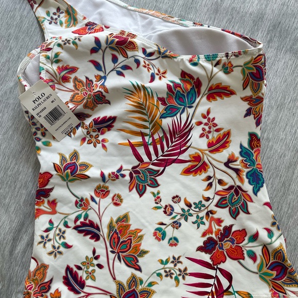 23. Floral Print One Shoulder Top - Picture 3 of 3